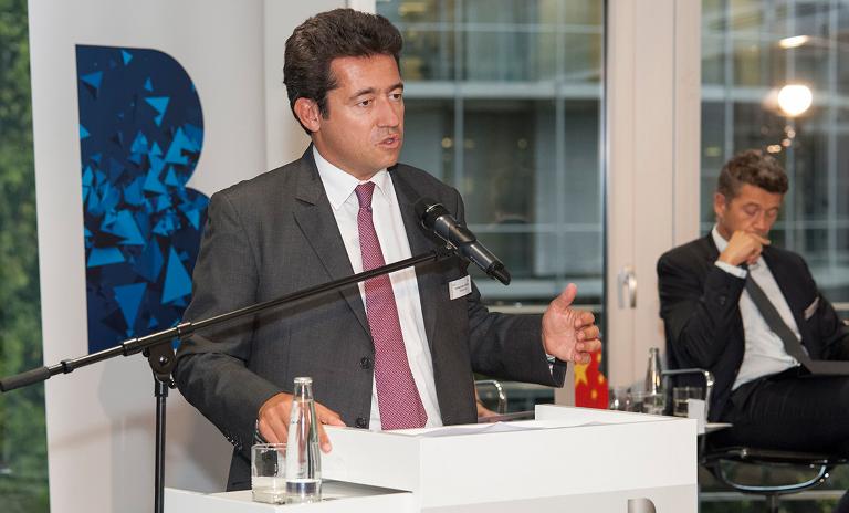 Roland Berger CEO Charles-Edouard Bouée speaking at Peter Drucker Forum