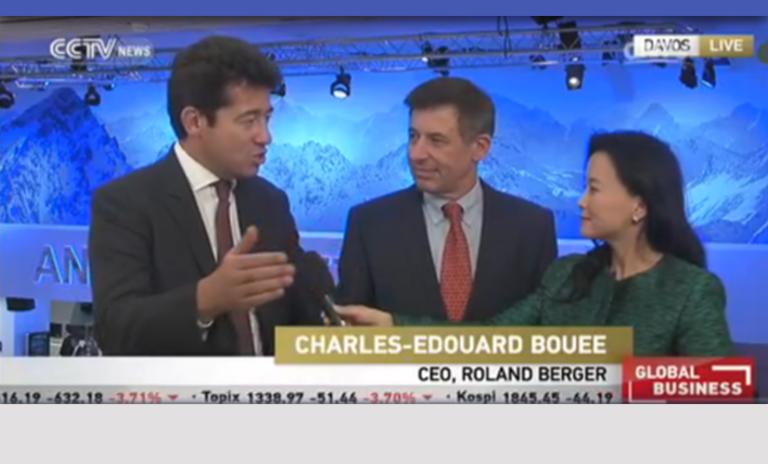 Roland Berger CEO Charles-Edouard Bouée interviewed on CCTV