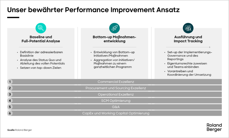 Der Performance-Improvement-Ansatz von Roland Berger