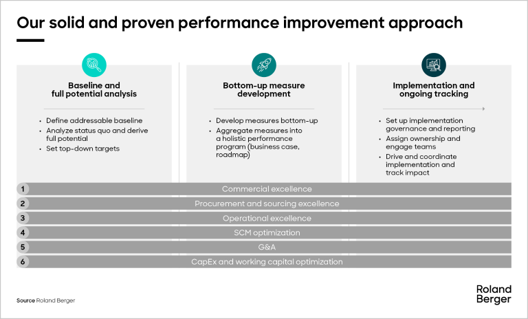 Roland Berger's performance improvement approach