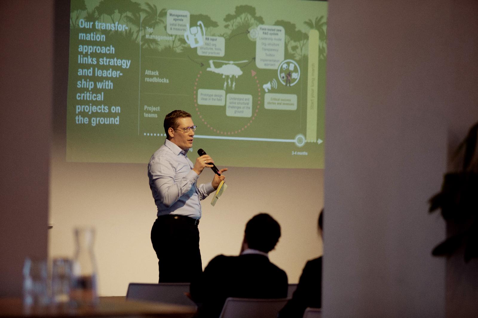 R&D Guerilla Tactics link strategy and leadership with critical R&D projects on the ground - Dr. Ingo Ammermann teases Roland Berger's' R&D transformation approach