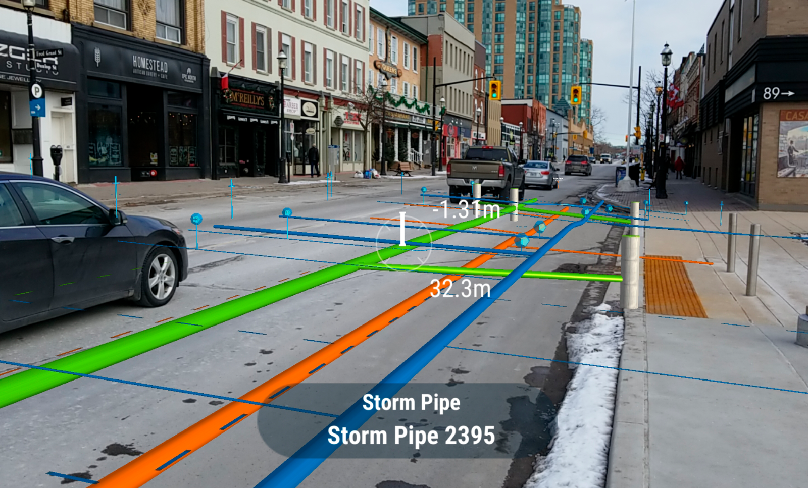 Information displayed with vGIS technology is accurate.