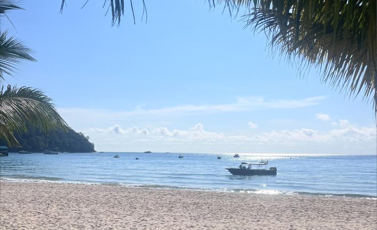 View from my home on the island