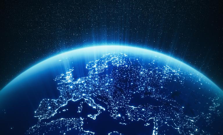 Picture of Europe from the sky