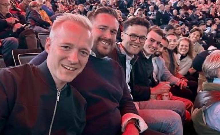 Project team event at SHL (Swedish professional league) hockey game