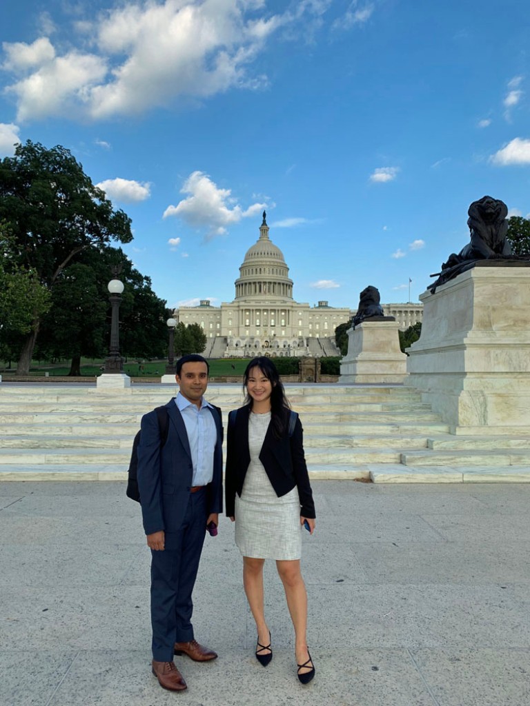 A senior colleague and I after a client workshop in Washington DC