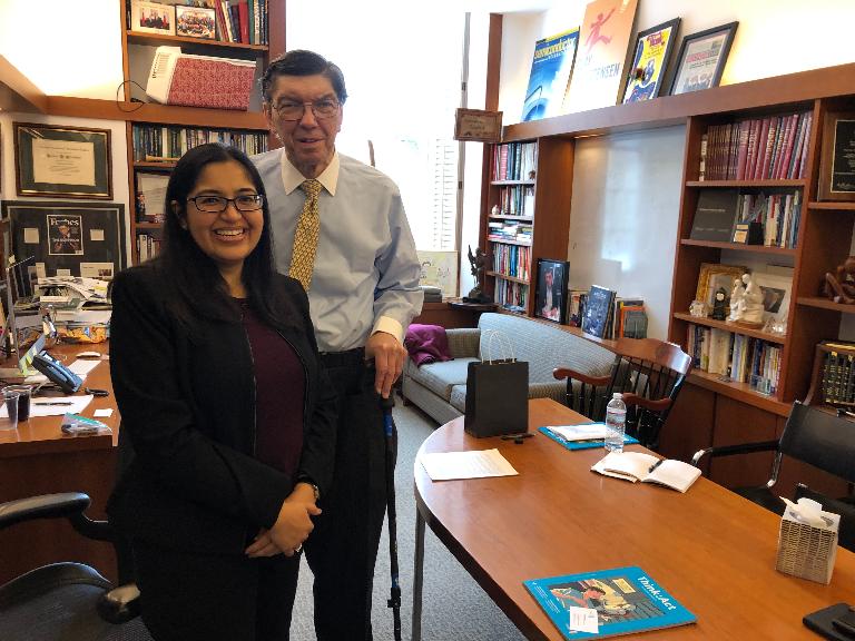 Neelima and Clayton Christensen in January 2019