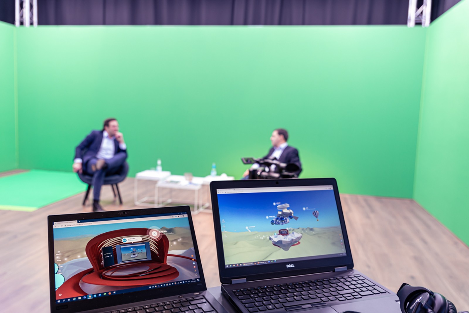 Our studio for the virtual event
