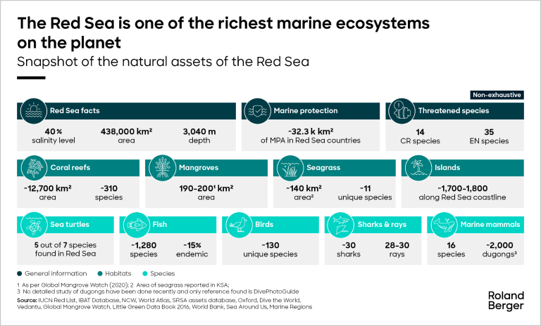 Snapshot of the natural assets of the Red Sea