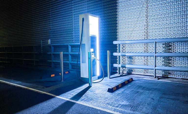 A DC public charging station