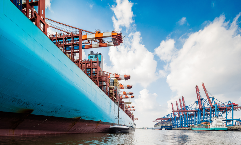 Picture of a bulk carrier with goods