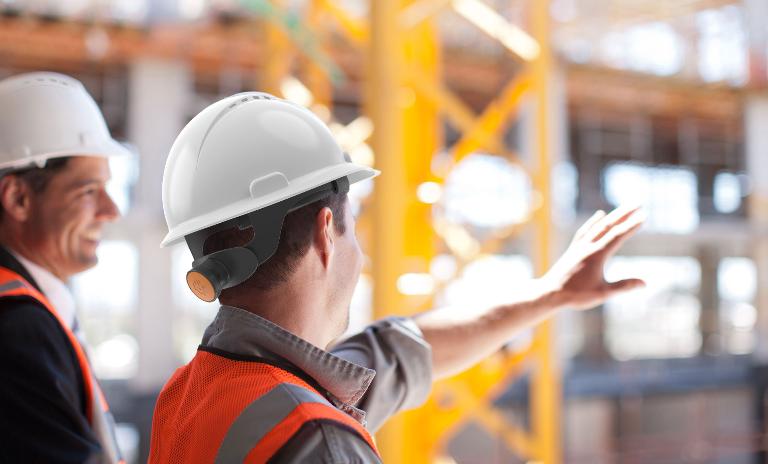 IoT on construction-site: Helmets help to manage construction-sites better.
