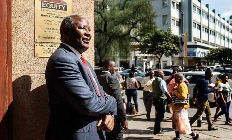 Looking ahead: Mwangi names Warren Buffett as his role model and hopes to serve the Equity Group and his community for another 30 years.