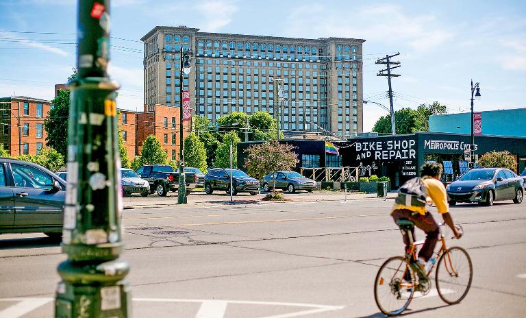 Former glory - Michigan Central Station is just one of many landmarks set to make a comeback.