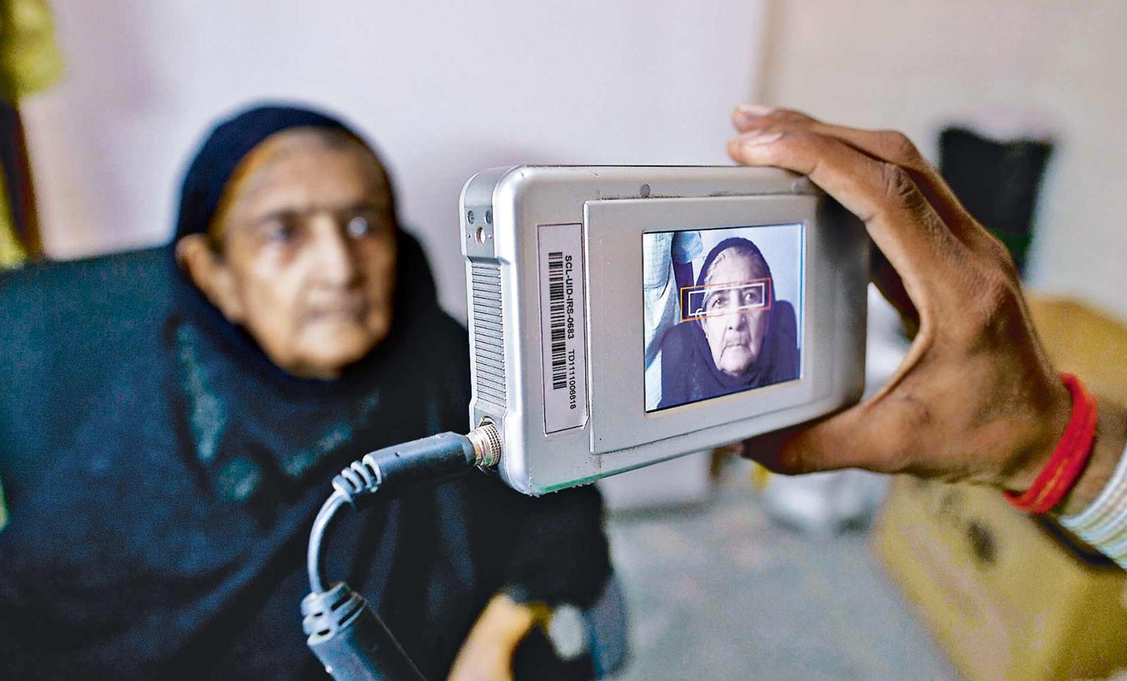 The biometric features used to create an individual's Aadhaar profile include scans of all 10 fingers, both irises and a photograph.