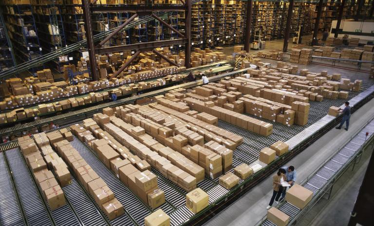 Bulging warehouses.