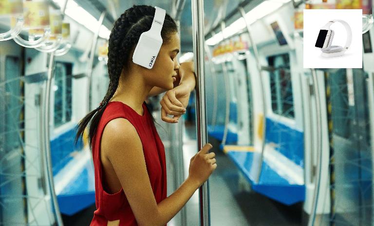 The newly launched smart headphone applying the idea of 'working out without a phone' (Vinci's official website)