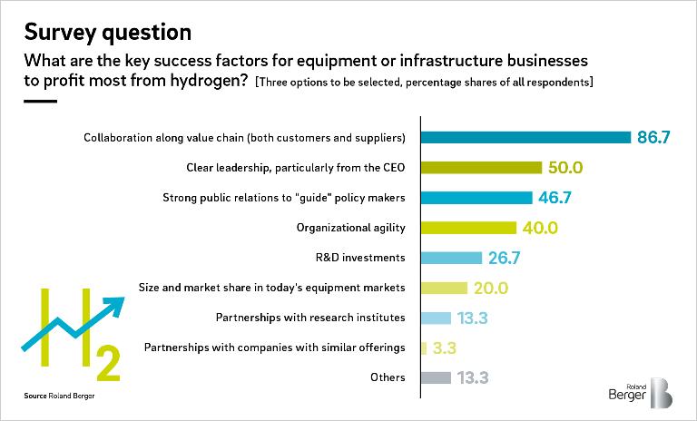 Estimated share of hydrogen in total European energy demand by 2050