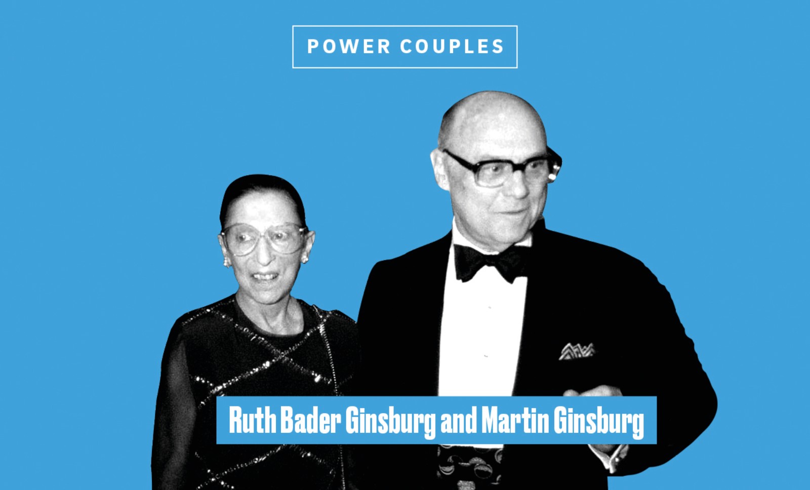 A photo of Ruth Bader Ginsburg and Martin Ginsburg.