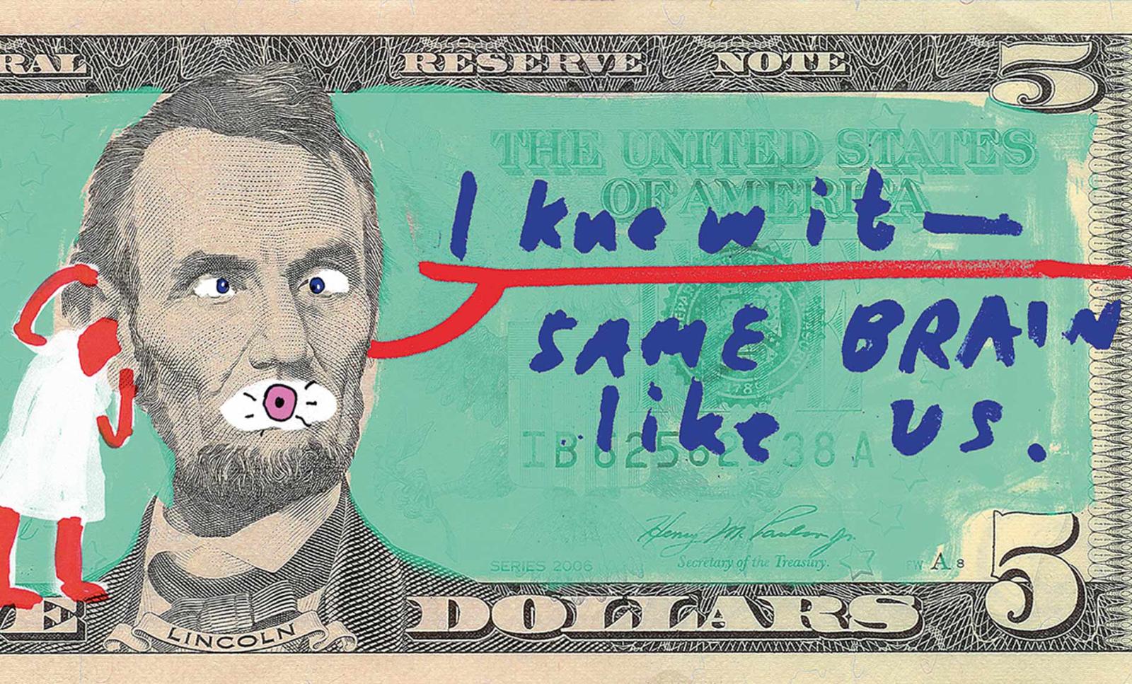 "I knew it - same BRAIN like us." by Frank Höhne