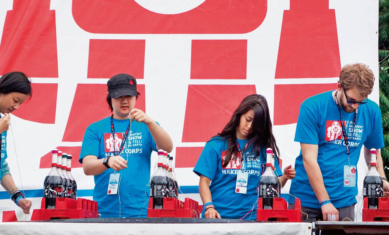 MAKERS UNITE: The "Maker Faire" calls itself the "Greatest Show (& Tell) on Earth". It holds fairs around the world, including this one in New York in 2013.