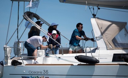 Racing in the sun