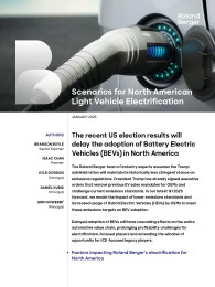 Scenarios for North American light vehicle electrification