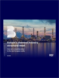 Europe’s chemical industry structural reset